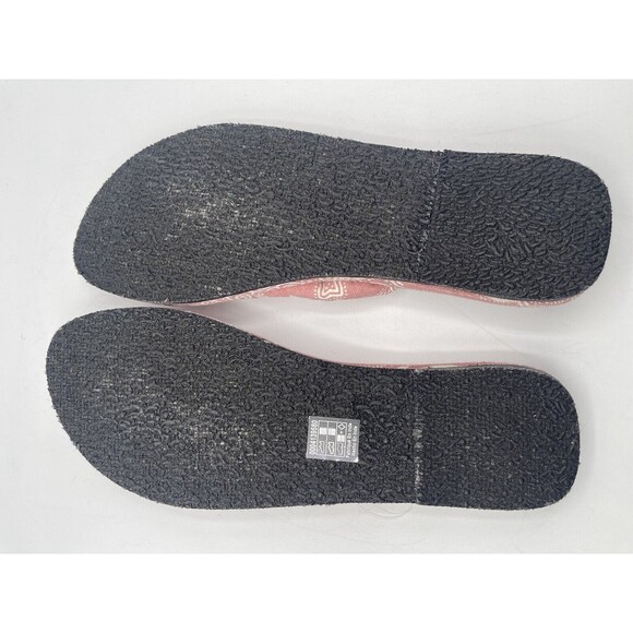 FREE PEOPLE Es Verdra Cotton Thong Sandals - Pink Paisley Pattern- EU39/US8.5 - Picture 7 of 9